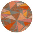 thumbnail image 2 of Addison Rugs Chantille Indoor/Outdoor Transitional Geometric Rust Washable Round Rug, 8' x 8', 2 of 6