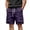 Purple, variant on EOYWHK Beach Shorts with Pockets Elastic Waist Stretchy Summer Shorts for Men Soft Lightweight Breathable Casual Activewear for Men Black, Size L