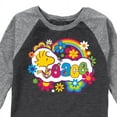 thumbnail image 3 of Peanuts - Peace Floral & Colorful Woodstock - Toddler & Youth Raglan Graphic T-Shirt, 3 of 7