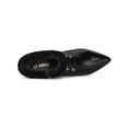 thumbnail image 4 of BLISSFUL STEP Women's Faux Fur Buckle Block Heel Ankle Boot Black 10, 4 of 7