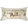 thumbnail image 2 of Coolnut American Wild West Desert with Cowboys Zipped Velvet Pillowcases 20x26 in, Soft and Cozy Decor Giftsative Plush Pillow Case with Hidden Zipper for Bedroom, Sofa, Couch112, 2 of 7