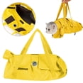 thumbnail image 2 of Cat Restraint Bag, Scratch-Resistant Nylon Cat Grooming Bag with Zipper & Paste Tape, Adjustable Multifunctional Cats Carry Bag for Administering Eye Drops, Ear Cleaner, Clipping Nails,Yellow-M, 2 of 9