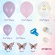 thumbnail image 5 of Muyoka 115 piezas rosa y púrpura globo guirnalda kit mariposa tema globo arco kit con 12 piezas mariposa confeti globo de látex para cumpleaños baby shower boda aniversario fiesta decoración Muyoka Hogar, 5 of 7