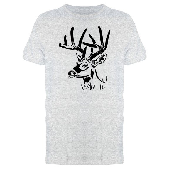 Lovely Grunge Deer Sketch Tee Men's -Image by Shutterstock