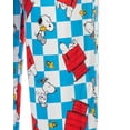 thumbnail image 6 of Peanuts Pajama Pants Adult Fit Snoopy and Woodstock Doghouse Checker Print Sleep Lounge Bottoms, 6 of 6