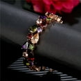 thumbnail image 5 of Women Fashion Rose Gold Filled Multicolor Cubic Zircon AAA Beauty Bracelet 17-19, 5 of 8