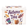 thumbnail image 7 of Yayeee Collapsible Cube Storage Bin with Lid Fabric Closet Decorative Basket with Handles, Warm Autumn Day, 7 of 7