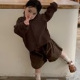 thumbnail image 6 of Cethrio Cardigan Sweaters for Girl, Hooded Fall Winter Long Sleeve Knitted Girls Cardigans Brown Size 10, 6 of 6