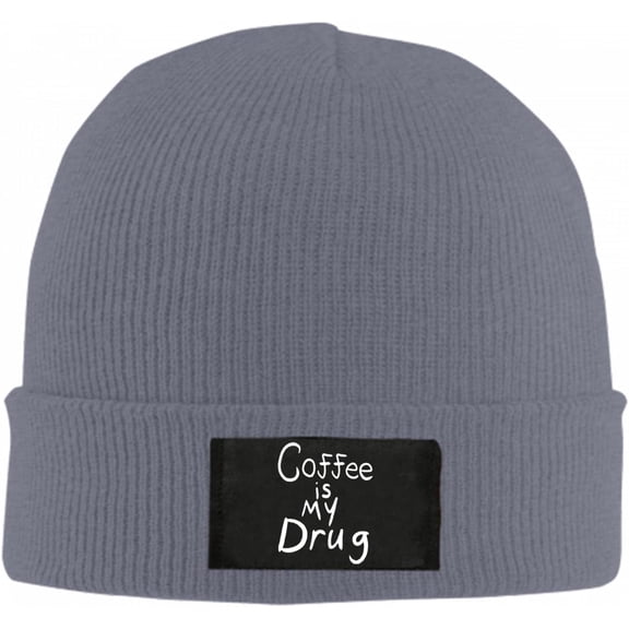 Coffee Beanie Hat for Women Men Winter Hat Cuffed Winter Beanie Warm Skull Cap Plain Knit Hat Cap