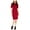 red, variant on Trina Turk Womens Solid Sheath Dress, Red, 2