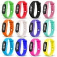 thumbnail image 1 of EIMELI Bracelets en gel de Silice Montre de Course Podomètre Compteur de Calories LCD Numérique Distance de Marche Bracelet Expédition Directe, 1 of 8