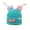 Sky Blue, variant on Quirky Knitted Hat Winter Warm No-Cuff round Top Cute Girl Face-Slimming Sausage-Mouth Yarn Monster Hat Fashionable Trendy Coldproof Cap