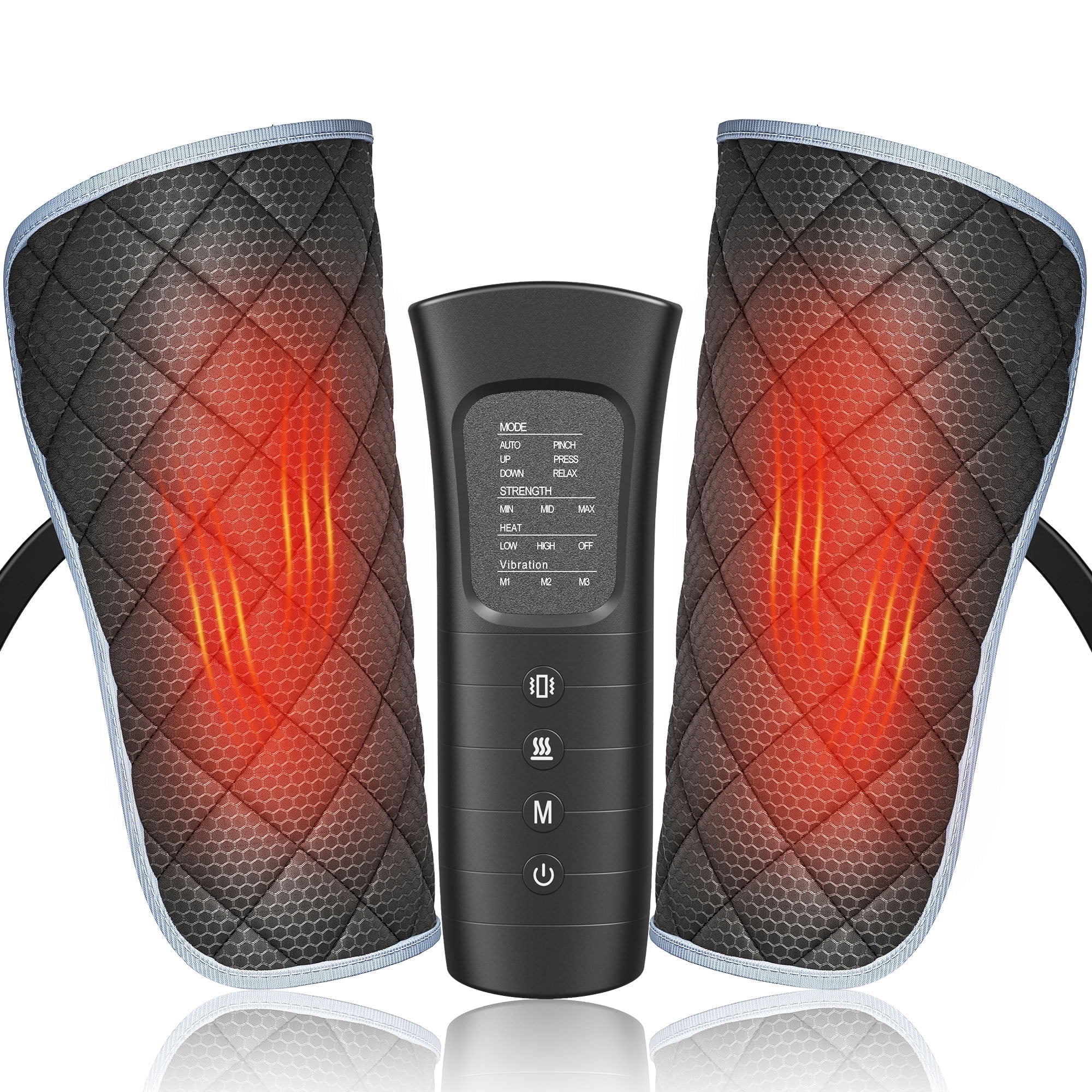 ALLJOY Leg Massager for Circulation, Leg Arm Calf Air Compression Massager with 6 Modes, 2 Heating Levels, 3 Intensities and Auto-off