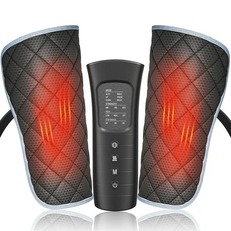 ALLJOY Leg Massager for Circulation, Leg Arm Calf Air Compression Massager with 6 Modes, 2 Heating Levels, 3 Intensities and Auto-off