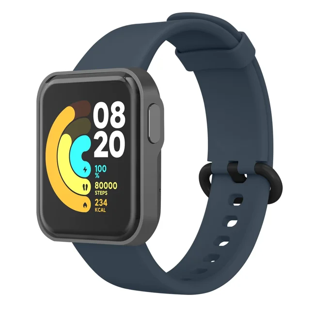 Nouveau Bracelet en Silicone Coloré pour Xiaomi mi Watch Lite/Redmi Watch Lite Bracelet pour Xiaomi mi Watch 2 Lite/Redmi Watch2 Lite Bleu Profond pour mi Watch Lite