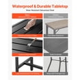 thumbnail image 4 of Outdoor Bar Table,47x15 in Patio Bar Table,Waterproof Top&Sturdy Metal Frame,Rectangle Counter Height Dining Tables,Outdoor Furniture for Balcony,Yard,Hot Tub,Poolside,Indoor, 4 of 12