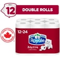 thumbnail image 1 of Royale 3 Ply Strong Toilet Paper, 12 Equal 24 Bathroom Tissue Rolls, 1 of 20