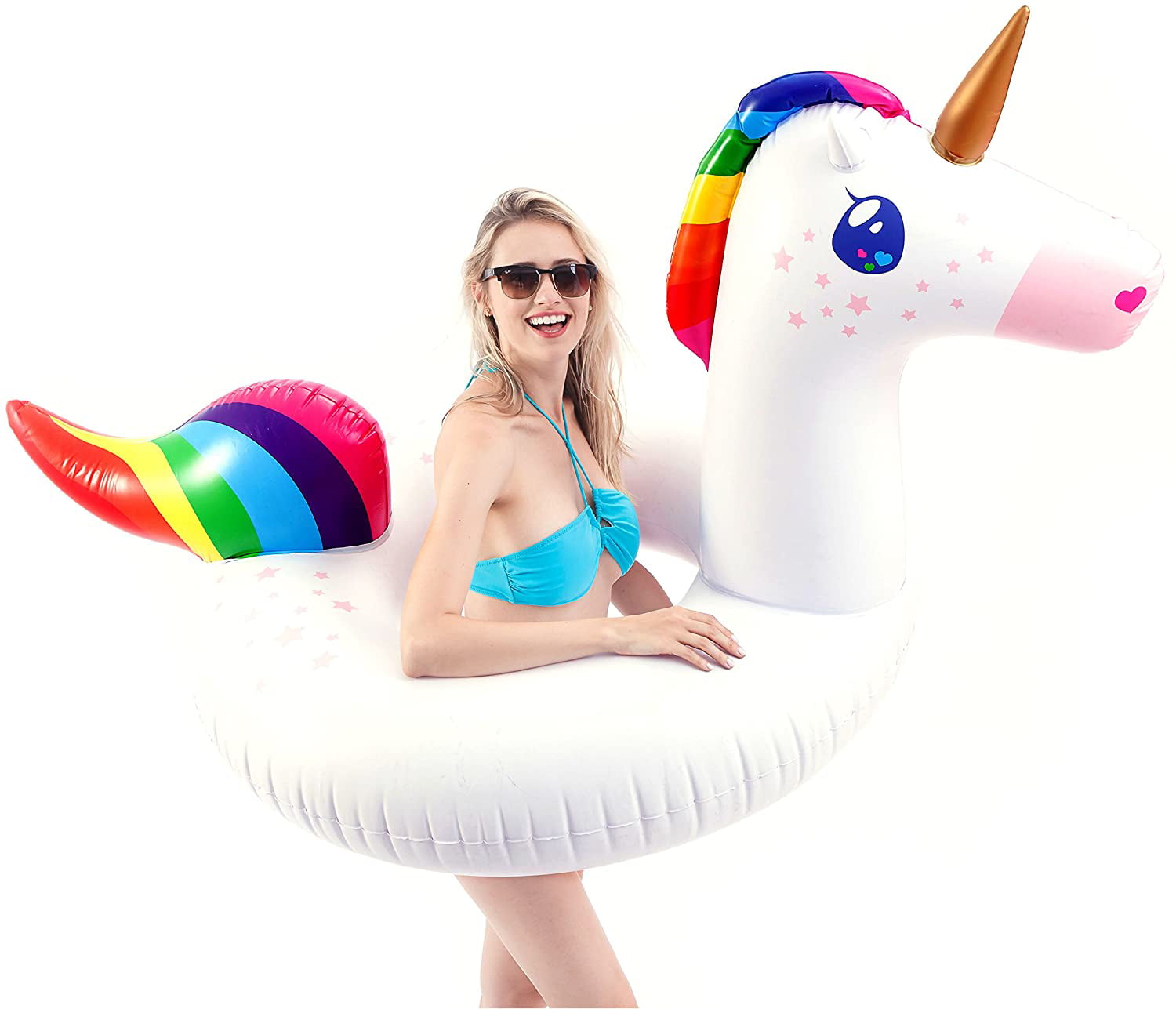 Details about   Giant Inflatable Unicorn Pool Float 1 Person Floating Inflatable Summer Party 
