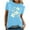 Sky Blue, variant on Women Casual Tops Long Sleeve Elegant Blouses for Women 2026 Work Out Shirts Gym Loose Funny Summer Cotton Tees for Women 2026 Yoga Tops with Built in Bra Spring Trendy
