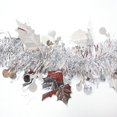 thumbnail image 5 of AZXY Christmas Garland Tinsel,Unlit Christmas Garlands Plastic,Christmas Indoor Decoration Hanging for Holiday Party Supplies 6.5ft White, 5 of 5