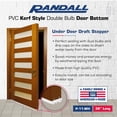 thumbnail image 3 of Burlete Randall para la parte inferior de la puerta, 36 pulgadas, corredizo, con forma de kerf, blanco, 3 of 6