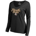 thumbnail image 2 of Women's Black Florida State Seminoles Freehand Long Sleeve T-Shirt, 2 of 3