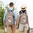thumbnail image 5 of Naloa Chicken Canvas Backpack for Men Women Rucksack Casual Travel Daypack College Tote Satchel Bookbag for Teens-Medium, 5 of 7