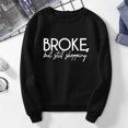 thumbnail image 3 of Vedolay Womens Sweatshirt Womens Oversized Sweatshirts Turtleneck Pullover Long Sleeve Hoodies Tops,Black XL, 3 of 5