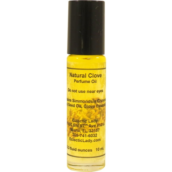 All Natural Clove Perfume Oil, 1.0 Oz Portable Roll-On Fragrance