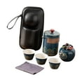 thumbnail image 3 of CoudarTitie Portable Ceramic Tea Set Chinese Kung Fu Teapot Elegant Travel Tea Set Porcelain, 3 of 9