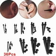 thumbnail image 4 of Racing Butterfly 36Pcs Ear Gauge Taper and Plug Stretching Kit Ear Flesh Tunnel Expansion 14G-00G, 4 of 8