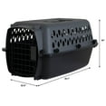 Petmate Pet Porter Dog Kennel, 19inch Length, Up to 10lbs, Dark Gray and Black
