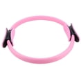 thumbnail image 1 of Aro de resistencia para yoga y pilates de 4 colores con doble agarre para muslos y piernas, color rosa, 1 of 13
