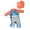 C261/Orange364, variant on Rggeeun Child Boys Swimsuit Set 2Pc Cute Fish Print Color Block Design Long Sleeve Crew Neck Elastic Above Knee with Cover Up Hat for Summer Water Surfing Stretchy Swim Wear,Orange,3-4 Years