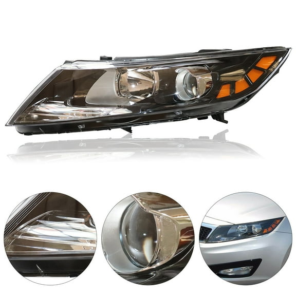 Left Headlight Driver Side For 2011 2012 2013 Kia Optima Halogen Head Lamp LH