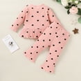 thumbnail image 3 of Tiny Cutey Toddler Baby Girl Fall Winter Long Sleeve Top Pants Clothes Set,12-18 Months, 3 of 7