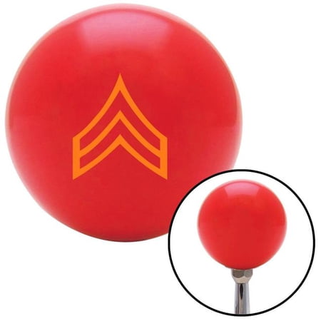 American Shifter Orange Corporal Red Shift Knob with M16 x 1.5 Insert Shifter Auto Manual Custom Brody