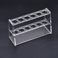 thumbnail image 5 of Uxcell 6-Well Acrylic Test Tube Holder Rack Clear for 25ml Centrifuge Tubes, 5 of 6
