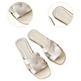 thumbnail image 6 of yuksok Womens Slide Sandals Comfortable Fashion Slides for Home Pool Party Shopping 40 to 41, 6 of 9