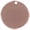 Bronze, variant on Acrylic Large Disc Black with a Large Goldtone Crystal Initial - D - Charm Necklace, 17.5"+2"