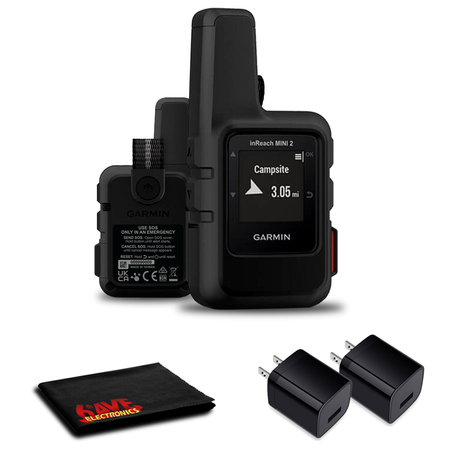 Montgomery Auckland Desnatar Garmin inReach Mini 2 Satellite Communicator (Black) with Power Adapters -  Walmart.com