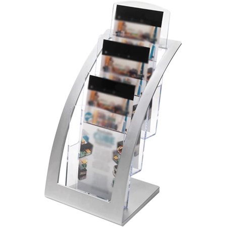 Magazine Rack 3 Tier Catalog Shelf Desktop Display Shelf Propaganda ...