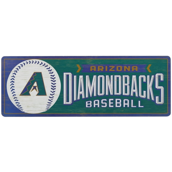 Arizona Diamondbacks 10" x 28" Traditions Wood Sign