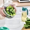 thumbnail image 3 of Escurridor de ensalada con tapa, escurridor de ensalada con manivela y ensaladera de 3 litros y colador, para lavar y secar ensaladas y verduras, 3 of 5