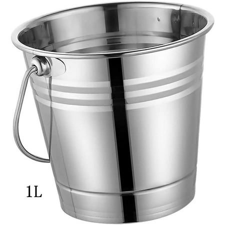 

Stainless Steel Champagne Bucket Drink Cooler Ice Cube Container