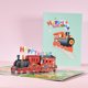 thumbnail image 3 of Tarjeta emergente de feliz cumpleaños,Tarjetas emergentes de cumpleaños 3D,Tarjetas postales divertidas de tren Tarjeta de felicitación emergente,Tarjetas de cumpleaños emergentes para mujeres y, 3 of 5