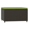 thumbnail image 6 of vidaXL Patio Furniture Outdoor Footstool Ottoman with Cushions Poly Rattan, 6 of 98