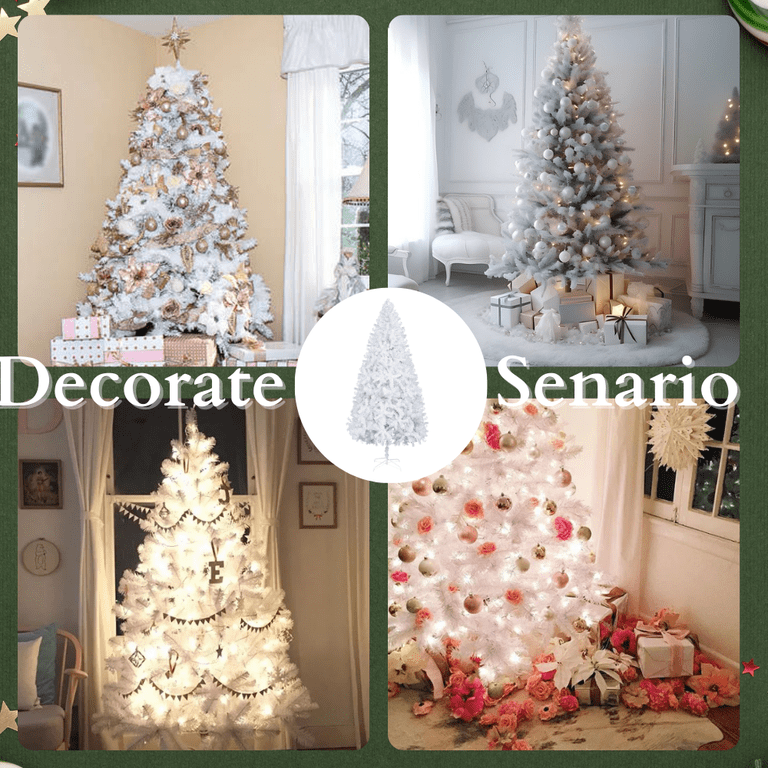✳︎new arrival✳︎christmastreeクリスマスツリー⑤white Ktaxon 7.5ft White Christmas Tree Artificial Christmas Tree