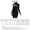 thumbnail image 1 of Vestido Informal de Punto con Cuello Alto y Manga Larga y Corte bajo para Mujer ANGGREK  Otros, 1 of 6