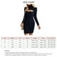 thumbnail image 1 of Vestido Informal de Punto con Cuello Alto y Manga Larga y Corte bajo para Mujer ANGGREK  Otros, 1 of 6